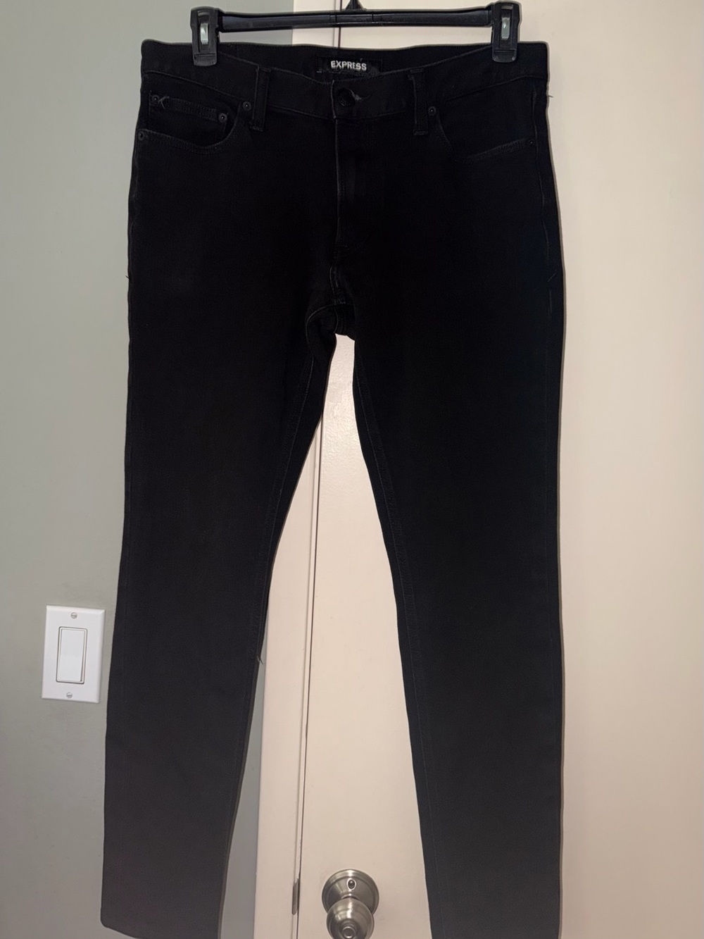 Express Men's Black Skinny Jeans